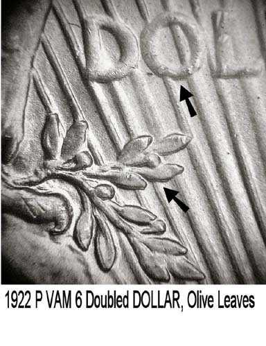 1922 P VAM 6 Dbld DOLLAR